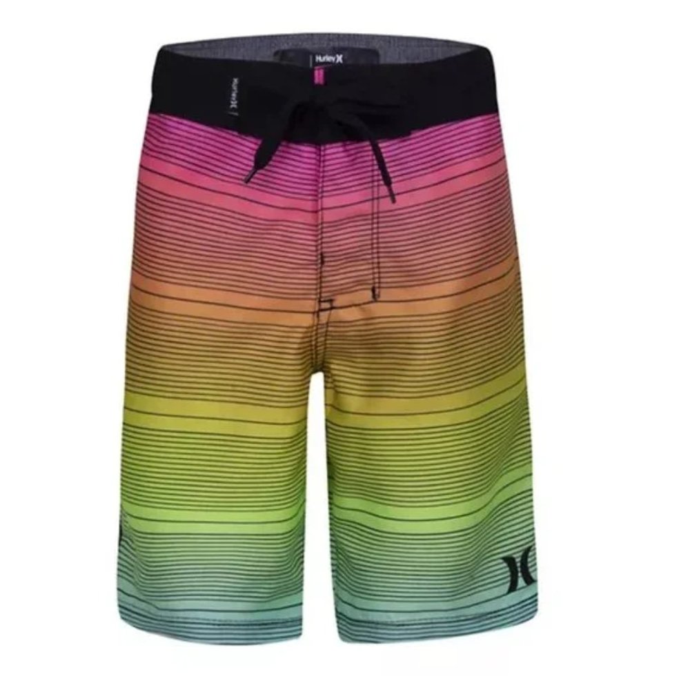 Hurley Big Kid Boys' Classic Board Shorts Shoreline Swim Bathing Trunks 20/30 XL